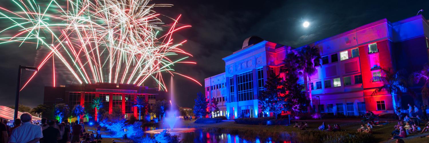 Fireworks Show on Campus